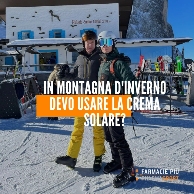 In montagna d'inverno devo usare la crema solare?
